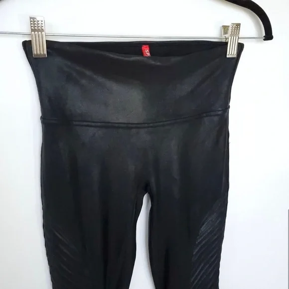 SPANX Sara Blakely black Moto leggings - Picture 6 of 10